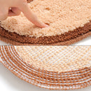 1390 Foot-shaped Non Slip Shaggy Soft Water Absorption Bedroom Bathroom Carpet Mat(Blue)