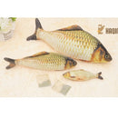 Simulation Fish Toy Funny Cat Toy Fish Stuff Scratching Post Board Toy, Middle Size: 41.0 x 13.5 x 9.0cm