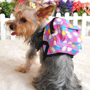Pet Own Backpack Pet Circle Wave Point The Dog Small Backpack with Towing Rope Large , Chest Measurement: 42-60cm(Purple)