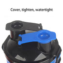 Pet Outdoor Portable Dual-use Water and Food Cup with A Folding Bowl (Transparent)