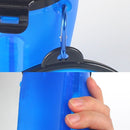 Pet Outdoor Portable Dual-use Water and Food Cup with A Folding Bowl (Transparent)