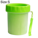 Pet Antiseptic Products Silicone Wash Feet Cleaning Cup Size: S(Green)