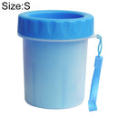 Pet Antiseptic Products Silicone Wash Feet Cleaning Cup Size: S(Blue)