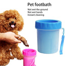 Pet Antiseptic Products Silicone Wash Feet Cleaning Cup Size: S(Blue)