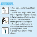 Pet Antiseptic Products Silicone Wash Feet Cleaning Cup Size: S(Red)