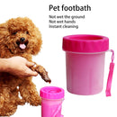 Pet Antiseptic Products Silicone Wash Feet Cleaning Cup Size: S(Red)