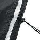 Anti-UV Waterproof Dust-proof 210D Oxford Cloth Folding Table Chairs Protective Cover Outdoor Furniture Set Cover, Size: 123*123*74cm(Black)