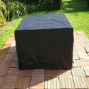 Anti-UV Waterproof Dust-proof 210D Oxford Cloth Folding Table Chairs Protective Cover Outdoor Furniture Set Cover, Size: 242*162*100cm(Black)