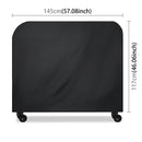 Anti-UV Waterproof Dust-proof 210D Oxford Cloth Folding BBQ Protective Cover Outdoor Gas Charcoal Electric Barbeque Grill Cover, Size: 145*61*117cm(Black)
