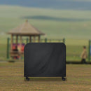 Anti-UV Waterproof Dust-proof 210D Oxford Cloth Folding BBQ Protective Cover Outdoor Gas Charcoal Electric Barbeque Grill Cover, Size: 145*61*117cm(Black)