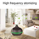 W350 14W 300ML Wood Grain Aromatherapy Air Purifier Humidifier with LED Light for Office / Home Room(Coffee)