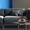 W350 14W 300ML Wood Grain Aromatherapy Air Purifier Humidifier with LED Light for Office / Home Room(Coffee)