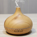 W350 14W 300ML Wood Grain Aromatherapy Air Purifier Humidifier with LED Light for Office / Home Room(Brown)