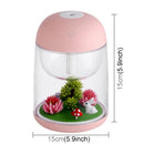 Imycoo WT602 2W Portable Mini Micro Landscape Design USB Charge Aromatherapy Air Humidifier with LED Colorful Light, Water Tank Capacity: 180ml, DC 5V(Pink)