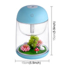 Imycoo WT602 2W Portable Mini Micro Landscape Design USB Charge Aromatherapy Air Humidifier with LED Colorful Light, Water Tank Capacity: 180ml, DC 5V(Blue)