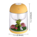 Imycoo WT602 2W Portable Mini Micro Landscape Design USB Charge Aromatherapy Air Humidifier with LED Colorful Light, Water Tank Capacity: 180ml, DC 5V(Yellow)