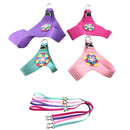 Microfiber with 3D Flowers Pattern Breathable Dog Chest Strap, Size: M (Purple)