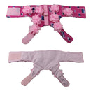 Denim + Canvas + 3D Lace Flowers Soft Breathable Dog Harness Pet Vest Dog Chest Strap , Size: L (Pink)