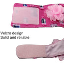 Denim + Canvas + 3D Lace Flowers Soft Breathable Dog Harness Pet Vest Dog Chest Strap , Size: L (Pink)