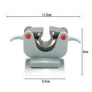 3 PCS Mop Broom Holder Wall Mounted Kitchen Hanging(White)