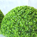 Artificial Aglaia Odorata Plant Ball Topiary Wedding Event Home Outdoor Decoration Hanging Ornament, Diameter: 8.7 inch