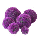Artificial Grass Plant Ball Topiary Wedding Event Home Outdoor Decoration Hanging Ornament, Diameter: 8.7 inch