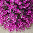 Artificial Purple Eucalyptus Plant Ball Topiary Wedding Event Home Outdoor Decoration Hanging Ornament, Diameter: 13.4 inch