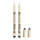 2 PCS Archival Pigment Ink Drawing Fineliner Pens 0.3mm Nib Manga Micron Pen