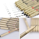 2 PCS Archival Pigment Ink Drawing Fineliner Pens 0.5mm Nib Manga Micron Pen