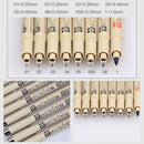 2 PCS Archival Pigment Ink Drawing Fineliner Pens 0.5mm Nib Manga Micron Pen