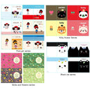 Pack of 50 Cartoon Pattern Memo Books Diary Book Notebook Ruled Notepads, Size: 12*8.5cm, Random Style Delivery