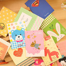 Pack of 50 Cartoon Pattern Memo Books Diary Book Notebook Ruled Notepads, Size: 12*8.5cm, Random Style Delivery