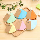 Pack of 8 Binder Ring Easy Flip Flash Card Study Cards Memo Scratch Pads Bookmark, Random Color Delivery