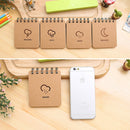 10 PCS Weather Forecast Print Binder Coil Memo Pad Notes Ruled Notepads School Office Supply, Random Style Delivery