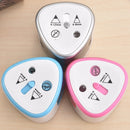 Office School Stationery Battery Operated Dual Slots Electric Colored Pencil Sharpener, Random Color Delivery