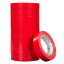 10 PCS 16mm Waterproof PVC Insulating Tare Electricians Electrical Tape(Red)