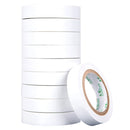 10 PCS 16mm Waterproof PVC Insulating Tare Electricians Electrical Tape(White)