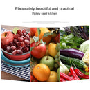 Creative Folding Vegetables Fruits Storage Basket Organizer Drain Basket, L, Size: 29.5*23.5*10cm(Orange)
