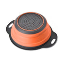 Creative Folding Vegetables Fruits Storage Basket Organizer Drain Basket, S, Size: 24.5*20*9cm(Orange)