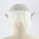 Halloween Festival Party Latex White-browed Monster Frightened Mask Headgear, with Hair