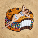 Cake Pattern Printed Summer Bath Towel Sand Beach Towel Shawl Scarf, Size: 150 x 150cm