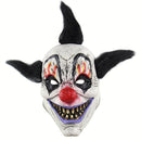 Halloween Festival Party Latex Wizard Clown Frightened Mask Headgear, with Hair