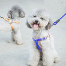 Pet Dog Collar + Harness + Leash Three Sets, S, Harness Chest Size: 34-50cm, Collar Neck Size: 24-35cm, Pet Weight: 8kg Below(Dark Blue)
