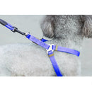 Pet Dog Collar + Harness + Leash Three Sets, S, Harness Chest Size: 34-50cm, Collar Neck Size: 24-35cm, Pet Weight: 8kg Below(Dark Blue)