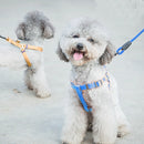 Pet Dog Collar + Harness + Leash Three Sets, S, Harness Chest Size: 34-50cm, Collar Neck Size: 24-35cm, Pet Weight: 8kg Below(Blue)