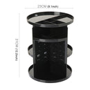 360 Degrees Rotate Functional Cosmetics Container Makeup Organizer Eco-friendly Storage Box, Size: 23 x 31cm(Black)