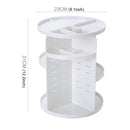 360 Degrees Rotate Functional Cosmetics Container Makeup Organizer Eco-friendly Storage Box, Size: 23 x 31cm(White)