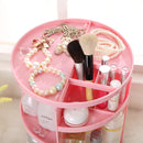 360 Degrees Rotate Functional Cosmetics Container Makeup Organizer Eco-friendly Storage Box, Size: 23 x 31cm(White)