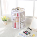 360 Degrees Rotate Functional Cosmetics Container Makeup Organizer Eco-friendly Storage Box, Size: 23 x 31cm(White)
