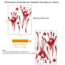 10 PCS Halloween Decorations PVC Creative Blood Handprints and Footprints Wall Stickers Window Stickers, Random Style Delivery